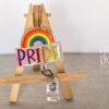 Gay Pride Badge Reel, LGBT Pride Retractable Badge Reel, Rainbow ID Holder