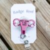 At Your Cervix Uterus Labor and Delivery Badge Reel, Retractable Lanyard, Interchangeable ID Holder, OBGYN, Midwife Badge,  funny nurse gift