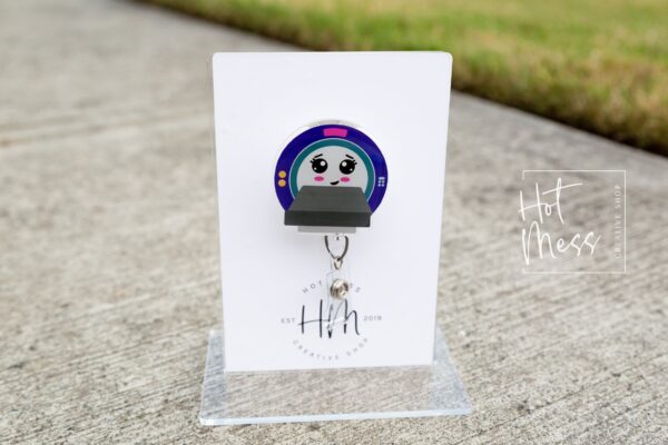 MRI Badge Reel, Cute Nurse Badge Reel, radiology badge reel, Retractable Acrylic Badge Reel, Nurse Gift, Night Shift