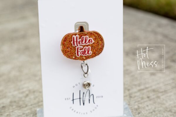 Fall Badge Reel, Pumpkin Badge Reel, Thanksgiving Badge Reel, Halloween Badge Reel, Autumn Badge Reel