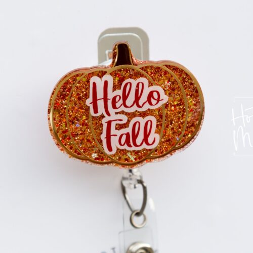 Fall Badge Reel, Pumpkin Badge Reel, Thanksgiving Badge Reel, Halloween Badge Reel, Autumn Badge Reel