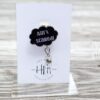 Ain't Scared Dark Cloud Funny Badge Reel, Night Shift badge reel, Dark Cloud ID Holder,  Stocking Stuffer