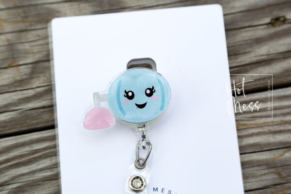 il_fullxfull.3335416742_pnj8 Respiratory Therapy Badge Reel, Ambu Bag Badge, Retractable ID Holder, Interchangeable Badge Reel