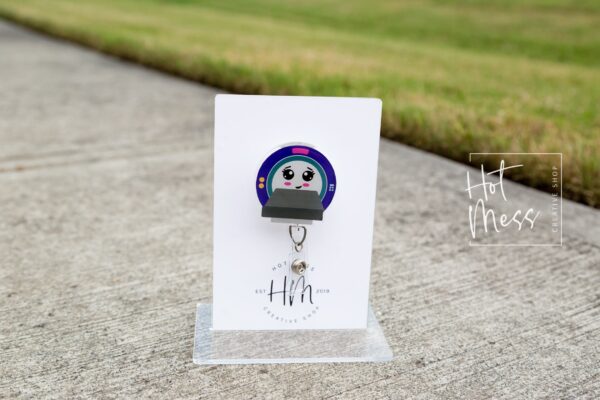 MRI Badge Reel, Cute Nurse Badge Reel, radiology badge reel, Retractable Acrylic Badge Reel, Nurse Gift, Night Shift