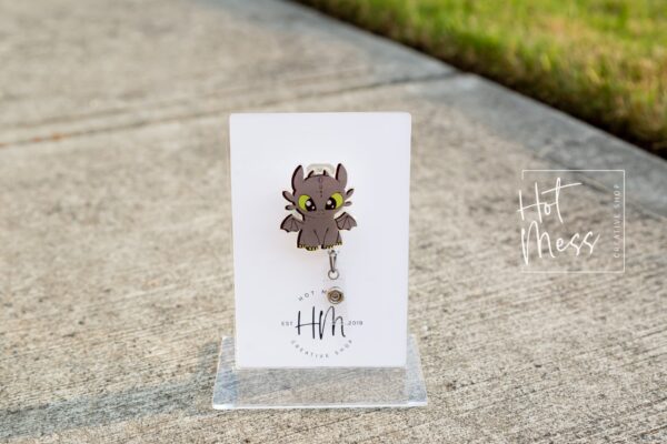 Cute Dragon Badge Reel, Pediatric Nurse Badge Reel, Pediatrician Badge, Teacher ID Holder