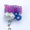 Trauma Badge Reel, Trauma Queen, Nurse Badge Reel, Funny badge reel, Retractable ID Holder, Interchangeable, Glitter Badge Reel