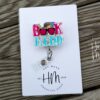 Book Nerd Badge Reel, Librarian Badge Holder, Gift for Book Lover, Teacher ID holder, Retractable ID Holder, Interchangeable Badge Reel
