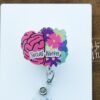 Social Worker Badge Reel, social worker badge, ID holder, Retractable Acrylic Badge Reel