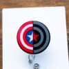 Super Hero Shield Badge Reel, Personalized Badge Reel,  Hospital Nurse Gift, Medical ID Holder
