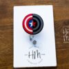 Super Hero Shield Badge Reel, Personalized Badge Reel,  Hospital Nurse Gift, Medical ID Holder