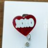 Valentines Day Badge Reel, Red Love Heart, XOXO, Nurse Badge Reel, Teacher ID, Retractable ID Holder, Interchangeable, Glitter Badge Reel