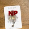 il_fullxfull.3700590482_sg5y NP Life Glitter Badge Reel, Nurse Practitioner badge id, Retractable ID, Lanyard Badge Holder, Nurse Gift