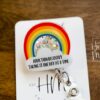 Addiction Recovery Badge Reel, RN ID Holder, Retractable Acrylic Badge Reel, Nurse Gift, Positive Badge Reel