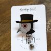 Plague Doctor Funny Badge Reel, RN ID Holder, Retractable Acrylic Badge Reel, Nurse Gift, Night Shift, Office Badge Reel