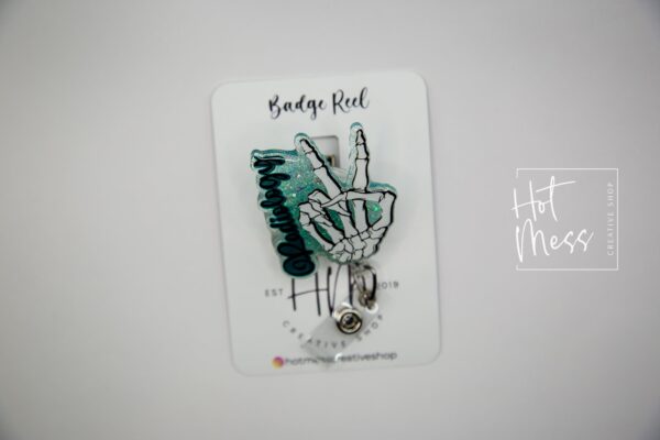 il_fullxfull.3728483726_q4nt Radiology Funny Bones Badge Reel, Rad Life ID Holder, Retractable ID Holder