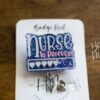 il_fullxfull.3742144156_oqbp Blue Student Nurse Badge Reel, RN ID Holder, Retractable Acrylic Badge Reel, Nurse Gift, Night Shift, Baby Nurse ID Holder