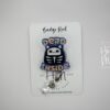 il_fullxfull.3776064985_fyj7 Dead Inside Funny Halloween Badge Reel, Retractable Badge Reel, Interchangeable Badge Reel, museum badge reel