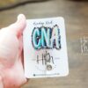 CNA Badge Reel, Certified Nursing Assistant Retractable ID, CNA Gift, Medical Badge reel