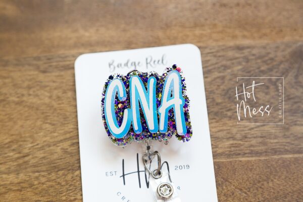 CNA Badge Reel, Certified Nursing Assistant Retractable ID, CNA Gift, Medical Badge reel