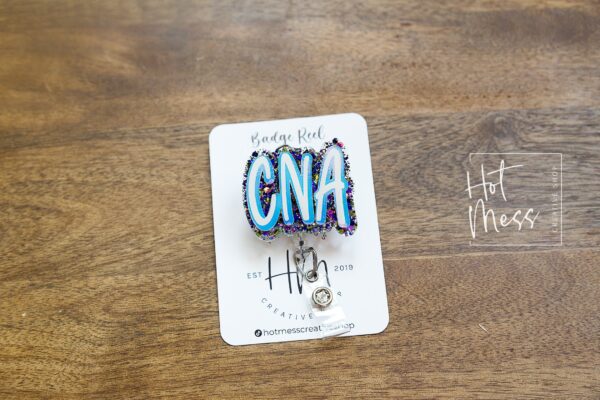CNA Badge Reel, Certified Nursing Assistant Retractable ID, CNA Gift, Medical Badge reel