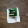 il_fullxfull.3792832448_a87m Give Me All Your Money Funny Green Glitter Badge Reel, Bank ID holder, Cashier Badge Reel, Retractable Acrylic Badge Reel,