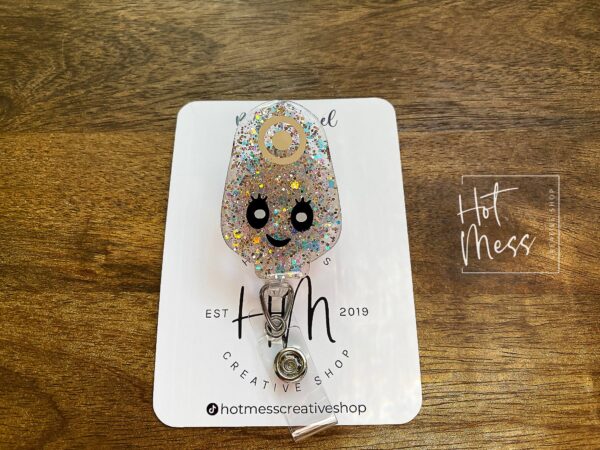 Stoma Bag Badge Reel, Ostomy Bag pin, colostomy bag Badge ID