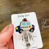 Police car Badge Reel, police support badge, Police ID Holder, Retractable Acrylic Badge Reel, law enforcement