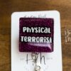 Funny Physical Therapy Badge Reel, Glitter Badge Reel, RN ID Holder, Retractable Acrylic Badge Reel, PT Gift