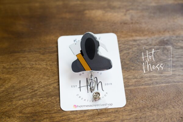 il_fullxfull.3811161841_abtn Grim Reaper Badge reel, Funny Badge Reel, Mortician ID Holder, Retractable Acrylic Badge Reel, Nurse Gift, Night Shift, Office Badge Reel