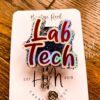 Lab Tech Badge Reel, Funny Badge Reel, Retractable Badge Reel, Interchangeable Badge Reel, Lab tech gift