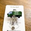 il_fullxfull.3840717442_cts0 Trash Talker Badge Reel, Funny Garbage Truck Pin, Retractable Acrylic Badge Reel, Interchangeable ID Holder