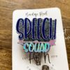 Black Speech Squad Badge Reel, Speech Language Pathologist Badge Holder, Speech Therapist ID holder