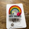 Music Therapy Badge Reel, Therapist pin, Retractable Acrylic Badge Reel, Therapy Gift, music therapist gift