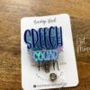 il_fullxfull.3901597015_di0c Blue Speech Squad Badge Reel, Speech Language Pathologist Badge Holder, Speech Therapist