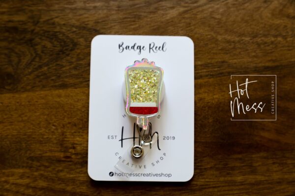 Plasma Badge Reel, Retractable Badge Reel, Interchangeable Badge Reel, Blood Bank ID holder