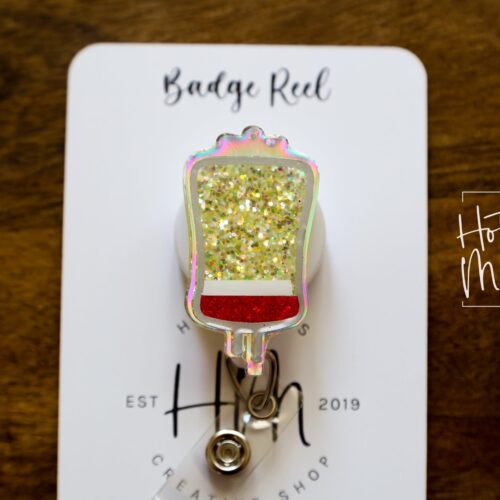 Plasma Badge Reel, Retractable Badge Reel, Interchangeable Badge Reel, Blood Bank ID holder