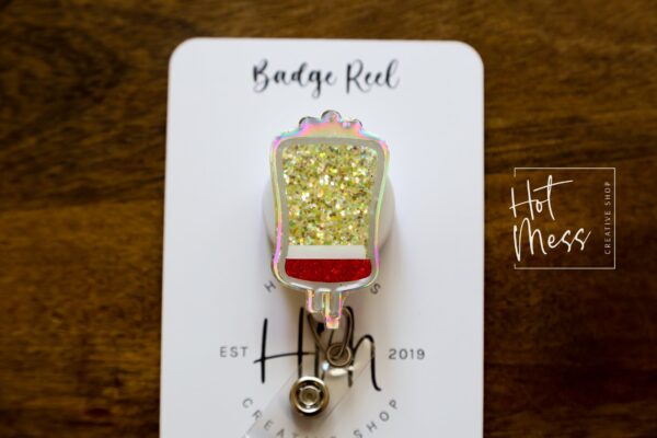 Plasma Badge Reel, Retractable Badge Reel, Interchangeable Badge Reel, Blood Bank ID holder