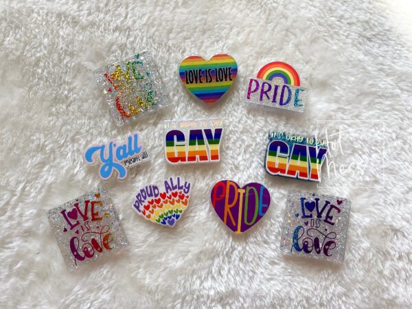 Love is Love Badge Reel, Gay Pride Badge Reel, LGBT Pride Retractable Badge Reel, ID Holder