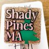 Shady Pines Ma Funny Gold Glitter Badge Reel, RN ID Holder, Retractable Acrylic Badge Reel, Teacher gift, Sarcasm Assisted Living
