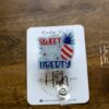 4th of July USA Badge Reel, Sweet Land of Liberty, Retractable Badge Reel, Teacher ID Holder, Nurse Badge Reel
