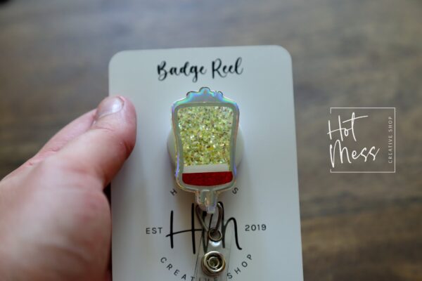 Plasma Badge Reel, Retractable Badge Reel, Interchangeable Badge Reel, Blood Bank ID holder