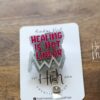 il_fullxfull.3964265284_94vi Healing is Not Badge Reel, RN ID Holder, Retractable Acrylic Badge Reel, Paramedic gift, Office Worker