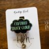 Certified Black Cloud Funny Nurse Badge Reel, Night Shift badge reel, Dark Cloud ID Holder, Stocking Stuffer