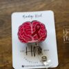 Brain Aneurysm Awareness Badge Reel, Neurology badge ID, burgundy ribbon, Retractable ID, Lanyard Badge Holder