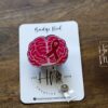 Brain Aneurysm Awareness Badge Reel, Neurology badge ID, burgundy ribbon, Retractable ID, Lanyard Badge Holder