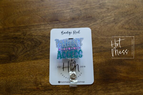 Patient Access Badge Reel, easy port access Badge Reel, Retractable Badge Reel, Interchangeable Badge Reel, Patient Access Pin