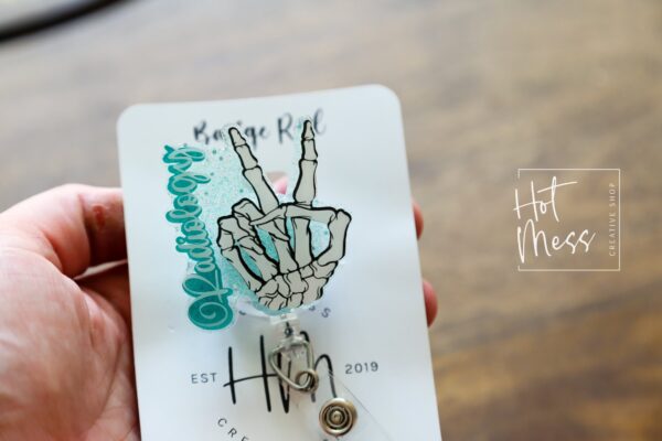 il_fullxfull.4060955667_q6ey Radiology Funny Bones Badge Reel, Rad Life ID Holder, Retractable ID Holder