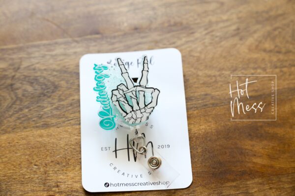 il_fullxfull.4060955675_brop Radiology Funny Bones Badge Reel, Rad Life ID Holder, Retractable ID Holder