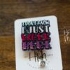 I Don't Know I Just Work Here Funny Badge Reel, Retail badge reel, RN ID Holder, Nurse Gift, Night Shift, Paramedic gift, Office Worker