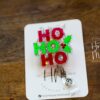 Ho Ho Ho Badge Reel, Christmas Badge Reel, Nurse Badge Reel, Retractable ID Holder, Interchangeable, Glitter Badge Reel